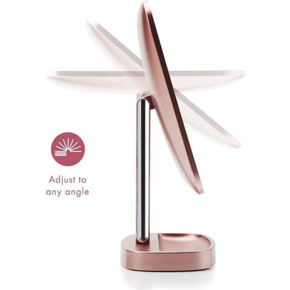 LED Makeup Vanity Mirror with 3 Light Setting and 15x Magnifying Mirror - Picture 5 of 6